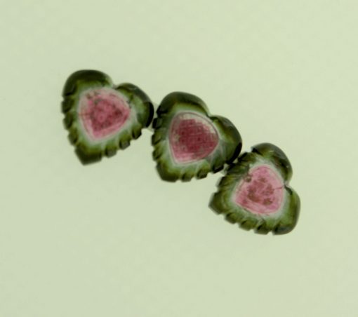 Pink Tourmaline Hearts